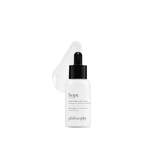 philosophy hope in a jar biome-balance glow facial serum - with enhanced hyaluronic acid, prebiotic & AA2G - helps restore natural balance & provides instant, supercharged hydration - 1 fl oz