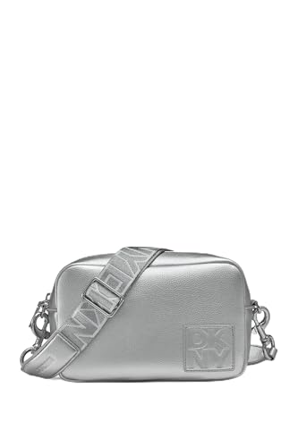 DKNY Bolsa feminina para câmera, prata, tamanho único