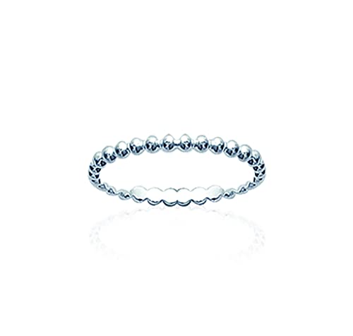 Bague en Argent 925 Tata Gisèle alliance chic rhodiée de haute qualité