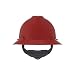 MSA 475371 V-Gard Hard Hat Full Brim with Ratchet Suspension, Standard, Red