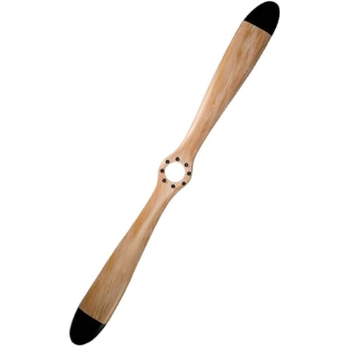 Sporty's Aviation Gifts Distressed 47” Wooden Display Propeller, Handmade with Black Tips