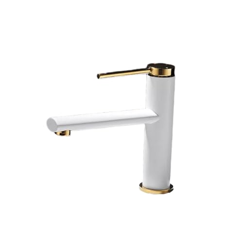 Bacino a Buon Mercato Rubinetto a Basso Contenuto di lavabo in Rame da Bagno a lavabo per lavabo in Lavatrice Bacino di Lavaggio a lavabo sopra Il banco del banco Bianco e Rubinetto dell'Acqua