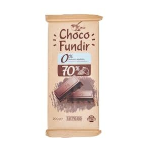 Chocolate negro 70% cacao fundir Hacendado 0% azúcares añadidos Tableta 200 g Pack 2