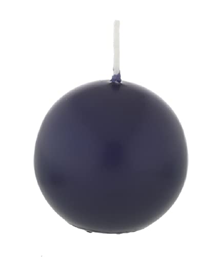 Candele sferiche Blu Scuro 4 cm, 12 Pezzo di Candele