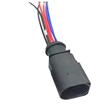 Kompatibel mit Golf für Bora 6P Auto Temp Sensor Umkehr Radar Drossel 1J0 973 713 42121700 3B0973813 Auto Sensorstecker(Male)