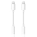 Produktbild iPhone Kopfhörer Adapter [Apple MFi Zertifiziert] 2 Stück Lightning auf 3.5mm Kopfhörer Adapter Aux Adapter Klinke Audio Kabel Konverter Kompatibel mit für iPhone 14/13/12/11 Pro/X/XS Max/XR/8/7