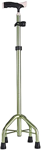 Stick de marche portable en aluminium avec manche éponge contre la perte d'équilibre