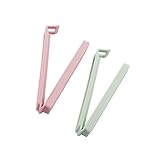 OUNONA 5個入り食品シールクリップ 気密防水設計で新鮮保持 心型デザイン 塩ビ袋の密封に 電子レンジ 食器洗い機対応 耐久プラスチック製