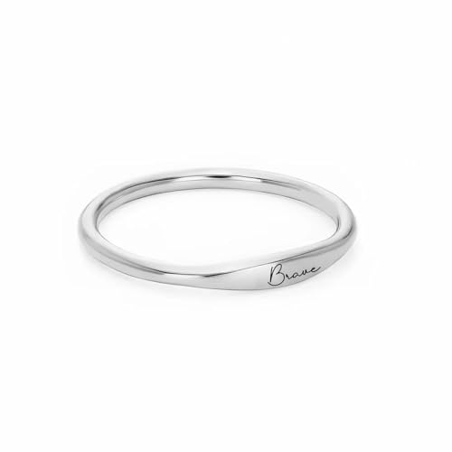 Personalized Name Ring for Women Mother's Day Custom Gift Engraved Mom Stacking Dainty Ring Matching Friend Bridesmaids Promise Grandma Jewelry Gift