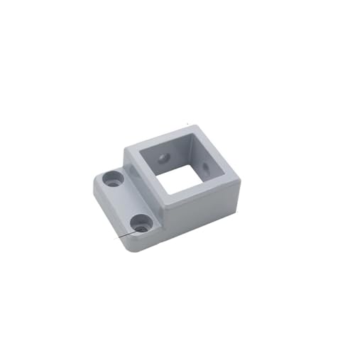Pied de support pour profilé d'aluminium 4040 base fixe et bloc de connexion argent