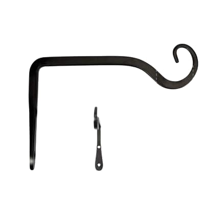 Shri Sai Enterprise Iron Wall Bracket for Heavy Dutys Elegant Hook/Bracket for Hanging, Plants, Wind Spinners, Bird Feeders,Enhancements to Indoor & Outdoor Decor (Wall Bracket - b7)
