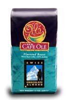 HEB Cafe Ole Whole Bean Coffee 12oz Bag (Pack of 3) (Swiss Chocolate Almond - Medium Dark Roast (Full City))