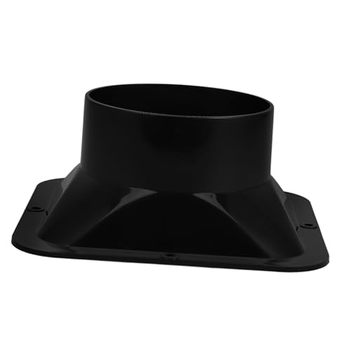 HOMSFOU Conector De Aire Brida Cuadrado-redondo Ventilación De Tubería Adaptador De De Aire