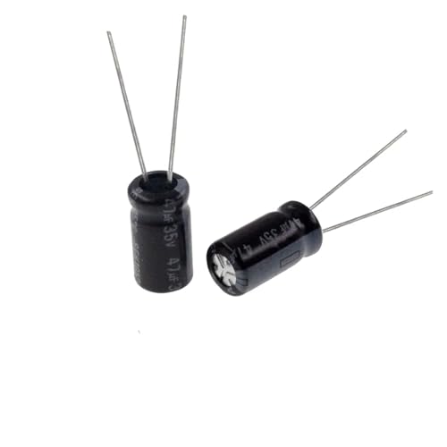 Condensateur électrolytique 47uF 35V 47MFD en aluminium de haute régularité, lot de 20
