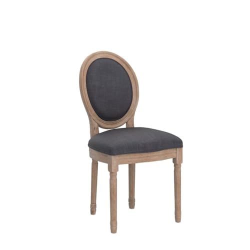 Image of Virabit French Vintage Chairs Set of 4, Farmhouse Dining Chairs with Solid Wood Frame and Tufted Fabric,Rubber Wood French Decor for Dining Room,Living Room, Kitchen,Restaurant