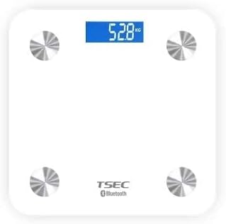 WorldCare® TS-8028 Bluetooth 4 0 LCD Battery Smart App Body Fat Scales Weight Data Analysis Weight Tools Color White111506 | Pack of 1