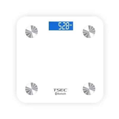WorldCare® TS-8028 Bluetooth 4 0 LCD Battery Smart App Body Fat Scales Weight Data Analysis Weight Tools Color White111506 | Pack of 1