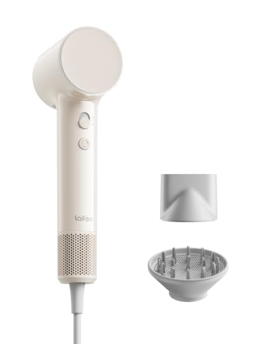 Image of Laifen Air Diffuser Hair Dryer, 15xHigh-Speed Blow Dryer for Women, Milktea