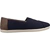TOMS Men's Alpargata Classic Sneaker, Navy Brushed Twill/Tan Synthetic, 7.5 UK #3