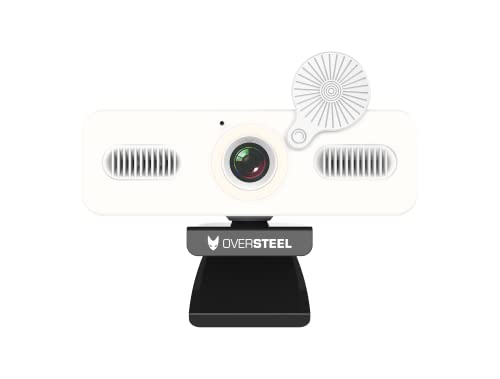 Oversteel - Bulat Webcam 1080P Full HD mit Mikrofon und Lichtring, 60fps, USB 2.0, Videoanrufe, Aufzeichnung, Konferenzen, PC/Mac/Notebook/Tablet/Chromebook – Bild 4