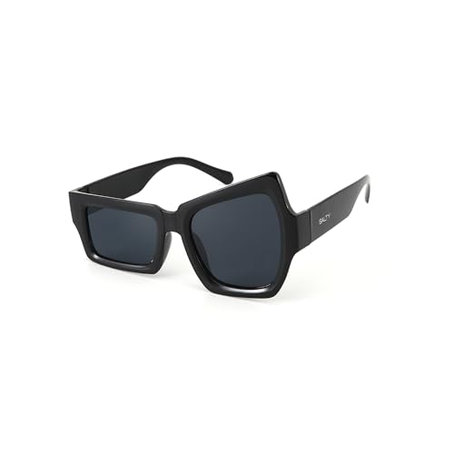 Image of Salty Alpha Lightweight Square Sunglasses For Men stylish | Carry Pouch Included | UV Protection Fashion Goggles for Women Durable | Gift for Man & Woman