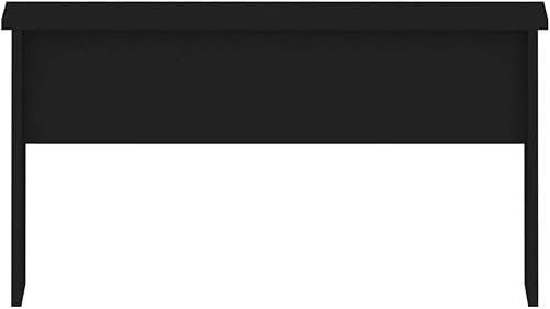 Miniatura 4 de Mesa auxiliar, mesa de centro grande, mesa de centro estrecha adecuada para sala de estar, oficina, balcón, sala de estar familiar, color negro de