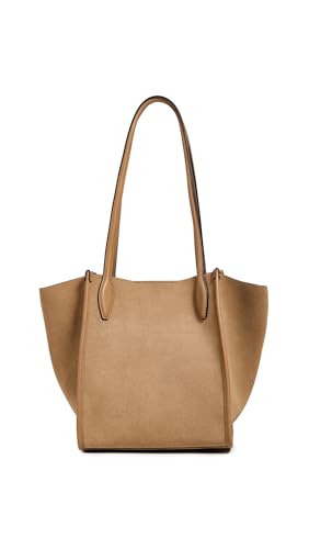 Madewell Womens The Lexington Small Tote In Suede Walnut Shell One Size