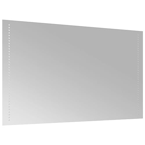 Miroir de salle de bain à LED rétroéclairé 60x100 cm grand format mural