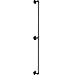 VEVOR Pipe Stair Handrail, 6FT Staircase Handrail, 440LBS Load Capacity Carbon Steel Pipe Handrail, Industrial Pipe Handrail with Wall Mount Support, Round Corner Wall Handrailings for Indoor, Outdoor
