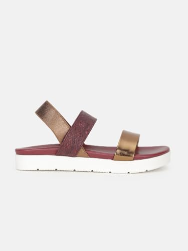 Image of Marc Loire Women Platform Heel Fashion Sandal With Slingback Strap; Casual Footwear