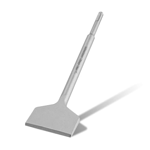 Monkey King Bar-3" Wide Sds Plus Floor Scraper Chisel Sds Plus Bits-10"x3" Sharpened Tile and Bent Tile Chisel for Floor and Wall Tile Concrete Mortar Thinset Brick.