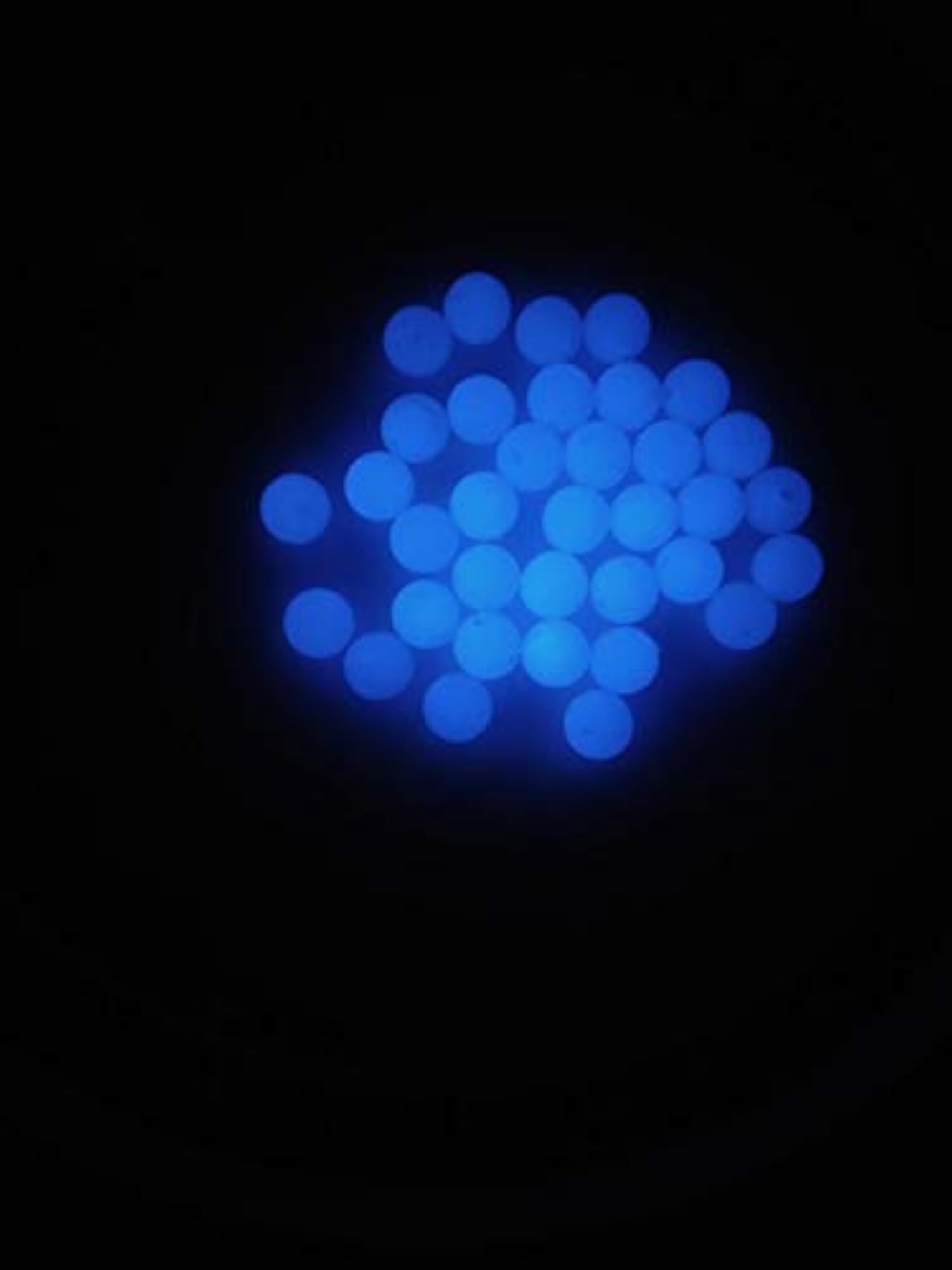 Night Glow Beads, Big SkyBlue, 100gm