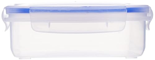 Image of Aristo Lock & Fresh 301 Plastic Storage Container For Storing grains, pulses, rice, wheat etc Set of 3-1100 ML, Transparent Clear, large (LOCK&FRESH301) (22 x 15.5 x 6cm)