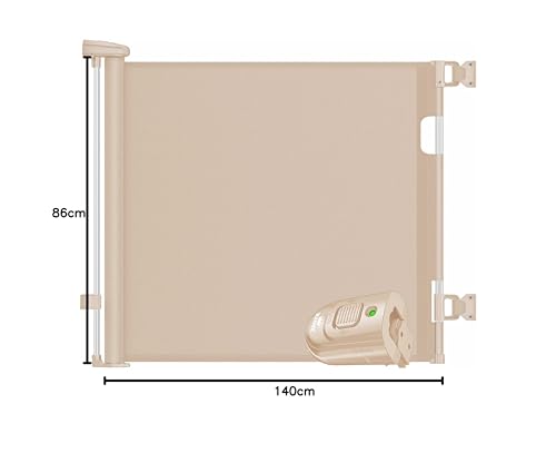 KIDIZ® Treppenschutzgitter Türschutzgitter ausziehbar 0-140CM | kindersicheres Treppengitter für Babys & Haustiere | Schutzgitter für Treppen & Türen Absperrgitter inkl. Bodenanker & Montagezubehör