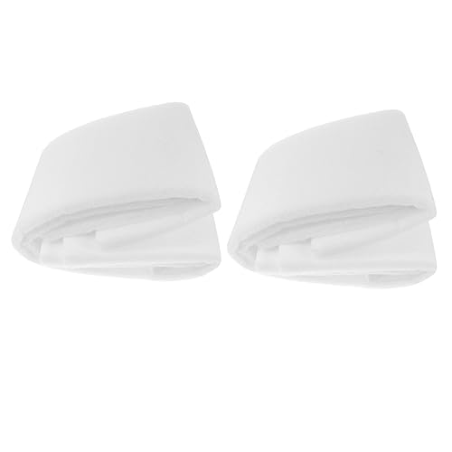 Milisten 2個 水槽フィルター綿 水フィルタータップ レンジフードフィルター オーブンフードフィルター 炊飯器フードフィルター 軟水器 カーボンフィルター 魚 ポリエステル 白い