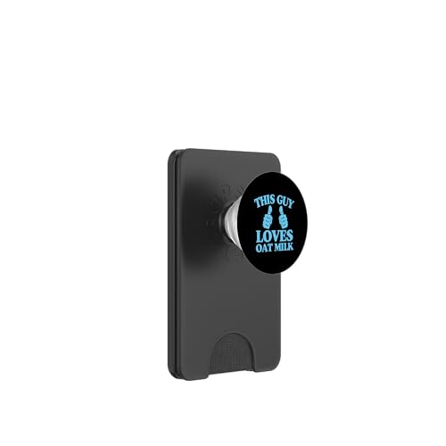 A este chico le encanta el barista vegano a base de plantas de leche de avena PopSockets PopWallet para MagSafe