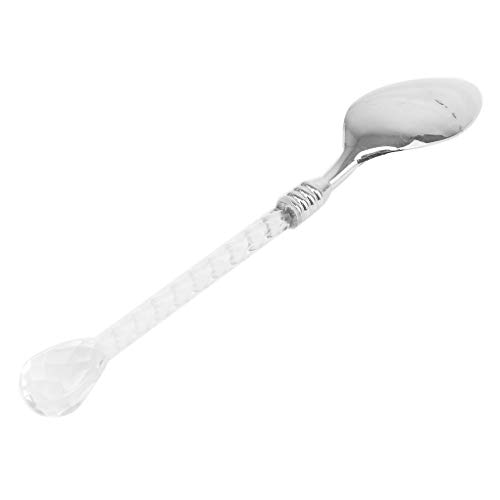 Fornateu Rétro Cristal poignée thé cuillère à café de crème glacée cuillère Cristal Cuillère Dessert Louche Scoop Cover