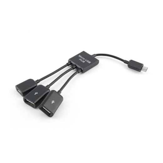 CIYODO Micro Usb Otg Adapter Cable Male to Female Usb Hub with Fast Data Transfer and Tpe Soft Material for Smartphones Tablets