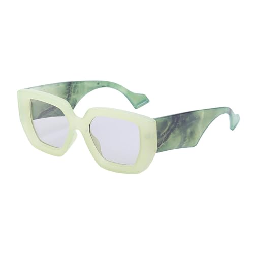Lunettes de soleil carrées femmes UV400 grande monture punk chic