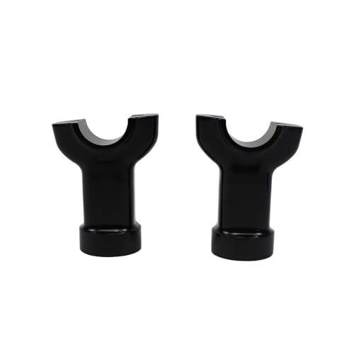 Rehausseurs guidon moto noirs 1 1/4" et 3,5" Softail Breakout pour soulager la posture de conduite