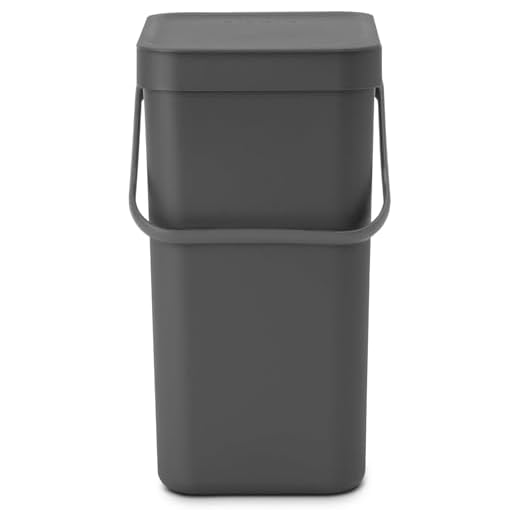 Avfallshink Sort & Go, 12 liter - Grå
