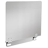 SDSNTE Coated Steel Commercial Deep Fryer Splash Guard 20-1/2' W X 18' H Side Splash Universal fit clips stop oil from splattering, Pack of 1