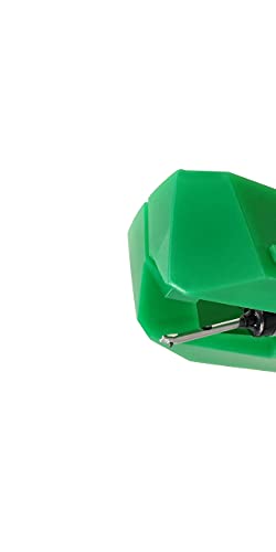Image of Audio-Technica AT-VM95E Elliptical Replacement Turntable Stylus Green and Audio-Technica AT-VM95C Dual Moving Magnet Turntable Cartridge Blue Bundle