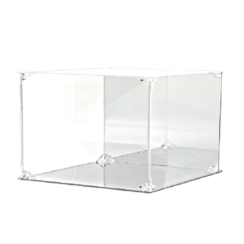 EOMMOE フィギュアケース【マグネット扉仕様】【UVカット】コレクション ディスプレイケース アクリル ボックス 台座･背面ミラー 幅30×奥行25×高さ25cm