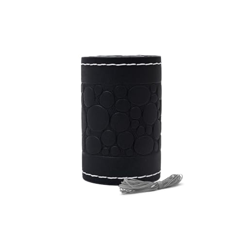 Image of Leather 25CM Universal Fit Car Steering Wheel Cover, Elastic Breathable and Odorless (Silver-3)