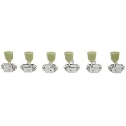Lot de 6 mécaniques d’accordeur de guitare 3R3L chromées - Les Beatles, Paul McCartney, John Lennon, RIngo Starr, George Harrison Lot de 6 mécaniques d'accordeur de guitare 3R3L chromées – Image 4