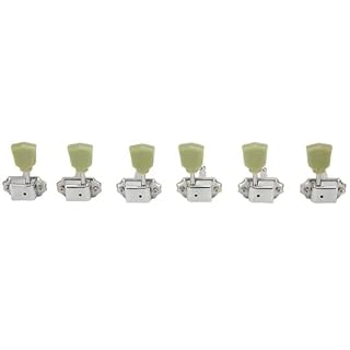 Lot de 6 mécaniques d'accordeur de guitare 3R3L chromées – Image 4
