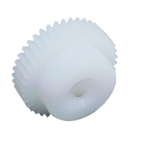 Cylindrical Drive 1pcs Plastic 0.8 Module 64 Teeth Step Spur Gear 0.8M 64T Cylindrical Gear Pinion POM Straight Teeth Mechanical Gear Rack Machinery(3.17mm bore)
