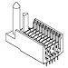 Molex Header Connector,PCB Mount,recept,40 Contacts,pin,0.079 Pitch,Compliant Fit Terminal,Guide Pin - 74696-1002