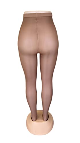 Image of SHIMMER Sheer to Waist Cool Sensation Carnival Tights | Brown Skintone Stockings